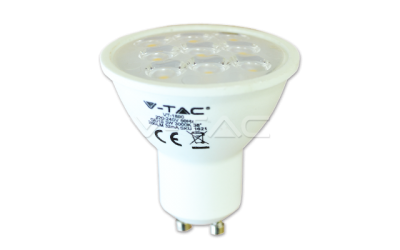 Bodová LED žiarovka GU10 3W studená biela 38° ozdobný difúzor