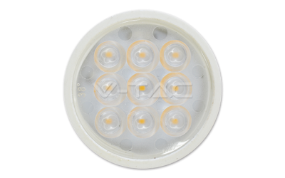 Bodová LED žiarovka GU10 3W studená biela 38° ozdobný difúzor