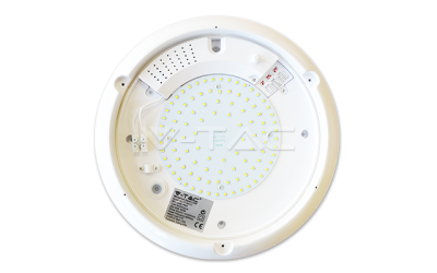LED svietidlo s mikrovlnným senzorom 16 W denná biela IP65 biele