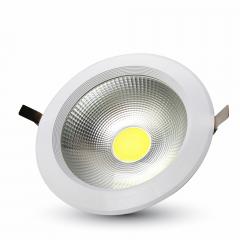 LED downlight kruh 30 W studená biela A++ vysokosvietivé