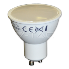 LED žiarovka GU10 7 W teplá biela 110° mliečny difúzor