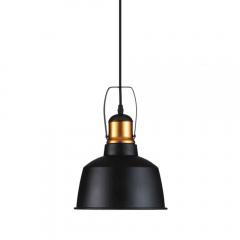 Závesný luster čierny hliníkový VINTAGE priemer 230 mm