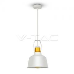 Závesný luster biely hliníkový VINTAGE priemer 230 mm