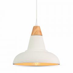 Betónový luster s dreveným vrškom 290 mm