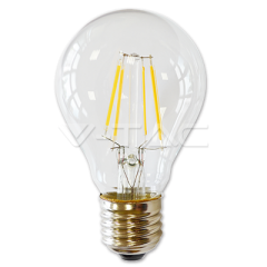 LED žiarovka filament 4 W E27 teplá biela stmievateľná číra