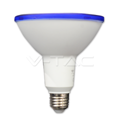 LED žiarovka E27 PAR38 15 W s krytím IP65 modrá