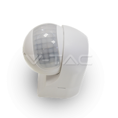 IR pohybový senzor biely s otočnou hlavou nástenný