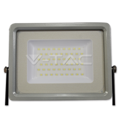 LED reflektor SLIM SMD 50 W denná biela šedo-čierne telo