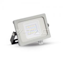 LED reflektor SLIM SMD 10 W teplá biela šedo-čierny
