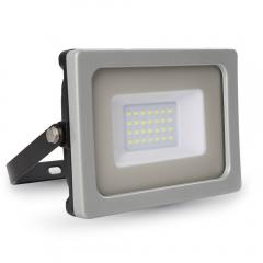 LED reflektor SMD SLIM 20 W, teplá biela, šedo-čierny