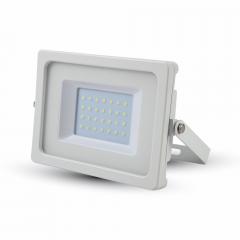 LED reflektor SLIM 30 W studená biela biely
