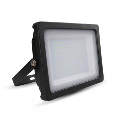 LED reflektor SLIM SMD 100 W studená biela čierny
