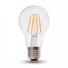 LED žiarovka filament E27 4 W studená biela klasický tvar
