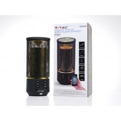 Bluetooth prenosný reproduktor FLAME čierny 2 x 3 W