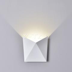 LED vonkajšie nástenné svietidlo TRIANGLE 5 W teplá biela biele