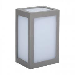 LED nástenné svietidlo kváder 12 W denná biela IP65 šedé