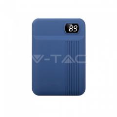 Powerbanka 10000 mAh tmavo-modrá s displejom