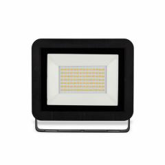LED reflektor 50 W studená biela čierny
