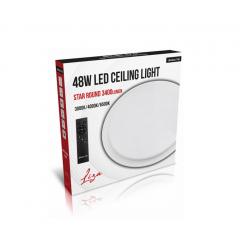 LED stropné svietidlo LIZA ROUND STAR 48 W so zmenou farby svetla a stmievaním cez DO 