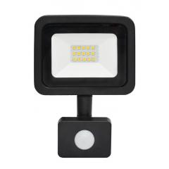LED reflektor so senzorom 10 W studená biela čierny