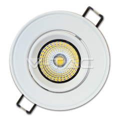 Bodové LED svietidlo s pohyblivým telom, 3 W, kruhové, studená biela