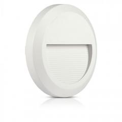 LED nástenné svietidlo kruh 2 W teplá biela biele IP65