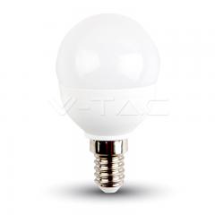 LED žiarovka E14 hruška 5,5 W teplá biela 