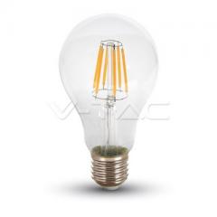LED filament žiarovka 8W teplá biela E27 klasik