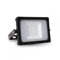 LED reflektor SLIM 10 W denná biela čierny