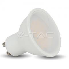 Bodová LED žiarovka GU10 3W teplá biela, biele telo 110°