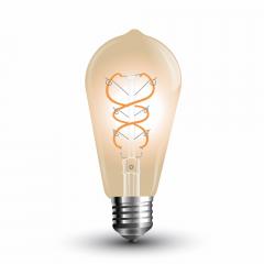 LED žiarovka E27 5 W ozdobná GOLD GLASS ST64 teplá biela (2200K)