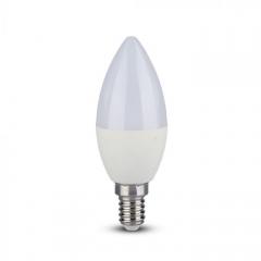 LED žiarovka E14 sviečka 5,5 W s verným podaním farieb CRi 95+ teplá biela