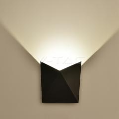 LED vonkajšie nástenné svietidlo TRIANGLE 5 W teplá biela čierne