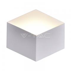 LED nástenné svietidlo kocka biela 3 W teplá biela