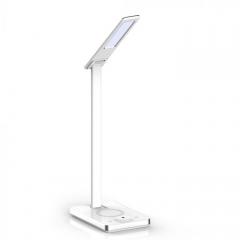 LED stolná lampička s bezdôtovou nabíjačkou 5 W meniteľná farba svetla stmievateľná biela