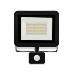 LED reflektor so senzorom 50 W denná biela čierny