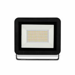 LED reflektor 50 W studená biela čierny