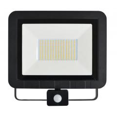 LED reflektor so senzorom 100 W studená biela čierny