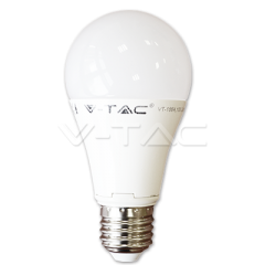 LED žiarovka E27 12W, klasická, teplá biela, plastová